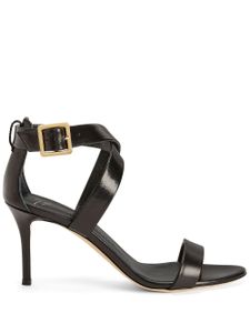 Giuseppe Zanotti sandales Ellie en cuir 80 mm - Noir