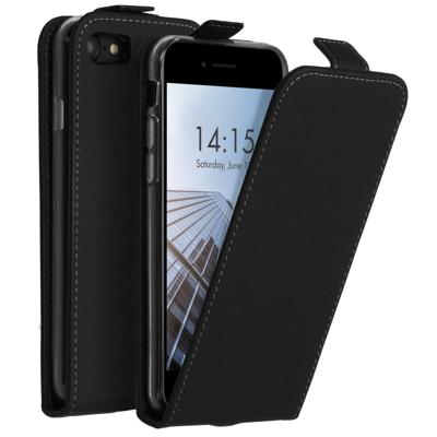 Accezz Flipcase voor Apple iPhone SE (2022 / 2020) / 8 / 7 Telefoonhoesje Zwart