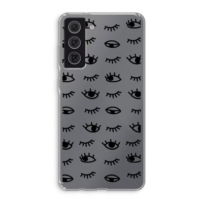 Eye pattern #2: Samsung Galaxy S21 FE Transparant Hoesje