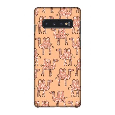 Kameel: Samsung Galaxy S10 4G Volledig Geprint Hoesje