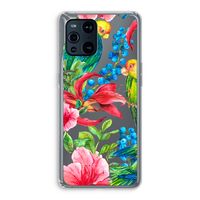 Papegaaien: Oppo Find X3 Pro Transparant Hoesje