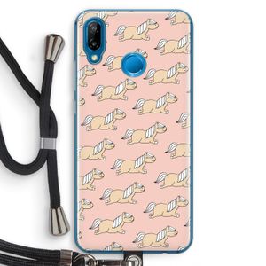 Ponys: Huawei P20 Lite Transparant Hoesje met koord