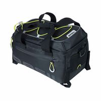 Basil Miles Trunkbag Sportieve zwarte bagagedragertas voor sportievelingen 7L Zwart Lime - thumbnail