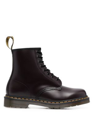 Dr. Martens bottes 1460 en cuir à lacets - Rouge
