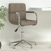Kantoorstoel draaibaar stof taupe