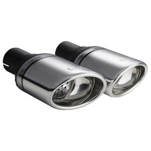 Ulter Sport Uitlaatsierstuk (rechts) - Ovaal 120x80mm - Lengte 120mm - Montage ->50mm - RVS USN127R
