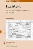Wandelkaart - Topografische kaart 1239 Santa Maria | Swisstopo - thumbnail