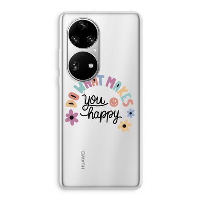 Happy days: Huawei P50 Pro Transparant Hoesje
