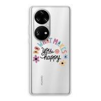Happy days: Huawei P50 Pro Transparant Hoesje