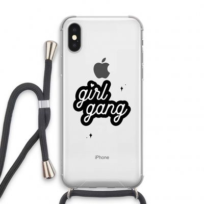 Girl Gang: iPhone XS Transparant Hoesje met koord