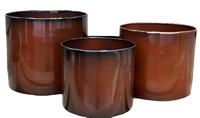 Pot Cylinder Vibrant Bruin M - Buitengewoon de boet