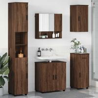 Badkamermeubelset 5 pcs bruin eikenkleur 61 x 35 x 64 cm
