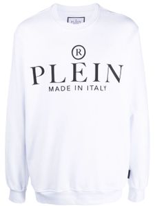 Philipp Plein sweat en coton à logo imprimé - Blanc