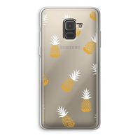 Ananasjes: Samsung Galaxy A8 (2018) Transparant Hoesje