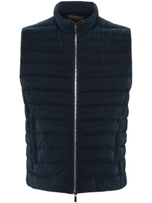 Moorer gilet à design matelassé - Bleu