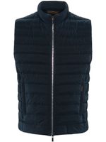 Moorer gilet à design matelassé - Bleu - thumbnail