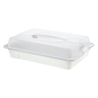 Rotho fresh partybutler serveertray 43.5x11x29.5 cm wit/transparant