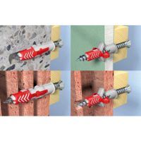 8mm plug Duopower 8x40mm met kraag universeel voor muur gipsplaat hollewand 100 stuks 8mm plug Duopower 8x40mm met kraag universeel voor muur gipsplaat hollewand 100 stuks