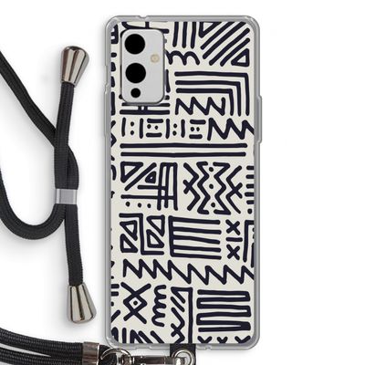 Marrakech print: OnePlus 9 Transparant Hoesje met koord
