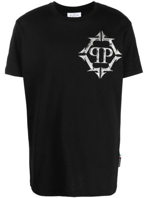 Philipp Plein t-shirt en coton à imprimé graphique - Noir