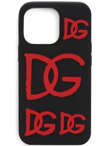 Dolce & Gabbana coque d'iPhone 13 Pro à logo embossé - Noir