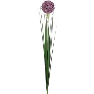 Mica Decorations Kunstbloem - allium bol bloem sierui - lila paars - 80 cm