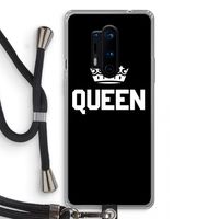 Queen zwart: OnePlus 8 Pro Transparant Hoesje met koord