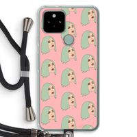 King Kylie: Pixel 5 Transparant Hoesje met koord