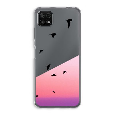 Fly away: Samsung Galaxy A22 5G Transparant Hoesje