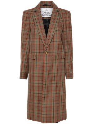 Vivienne Westwood manteau Alien à carreaux - Vert