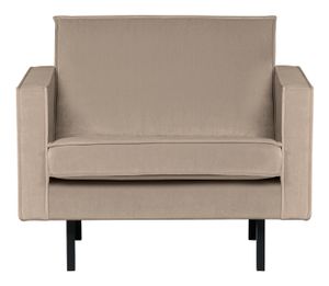 WOOOD Fauteuil 'Rodeo' Velvet, kleur Khaki