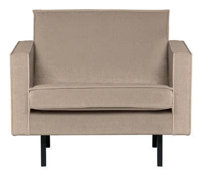 WOOOD Fauteuil 'Rodeo' Velvet, kleur Khaki