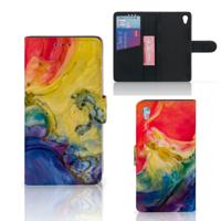 Hoesje Sony Xperia Z3 Watercolor Dark