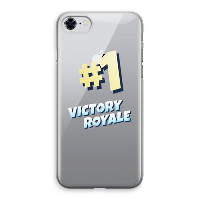 Victory Royale: iPhone 8 Transparant Hoesje