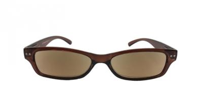 HIP Zonneleesbril bruin - +3.0