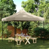 Partytent inklapbaar pop-up 292x292x315 cm taupe