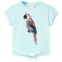 VidaXL Kindershirt 116 lichtzeeblauw