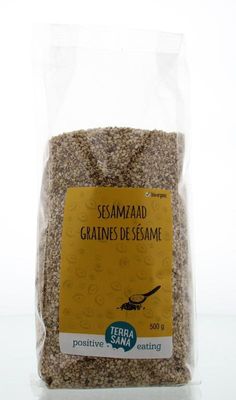Terrasana RAW Sesamzaad bruin bio (500 gr)