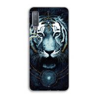 Darkness Tiger: Samsung Galaxy A7 (2018) Transparant Hoesje