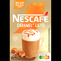 Nescafe Karamelsmaak Latte 8 x 17 g bij Jumbo
