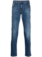 7 For All Mankind jean cigarette à patch logo - Bleu