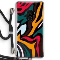 Colored Zebra: Xiaomi Mi Mix 2 Transparant Hoesje met koord