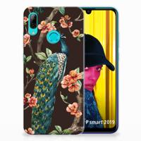 Huawei P Smart 2019 | TPU Hoesje | Pauw met Bloemen