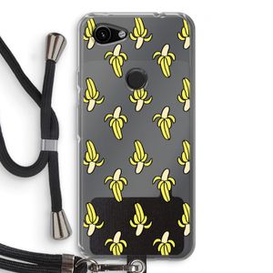 Bananas: Pixel 3a Transparant Hoesje met koord