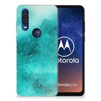 Hoesje maken Motorola One Vision Painting Blue