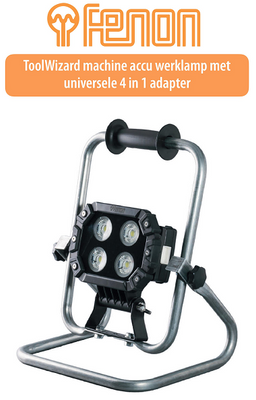 Accu werklamp universele accu adapter 3700lm geschikt voor accu van Makita Bosch panasonic Hikoki