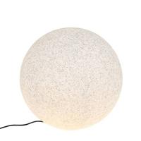 QAZQA Moderne buitenlamp grijs 56 cm IP65 - Nura