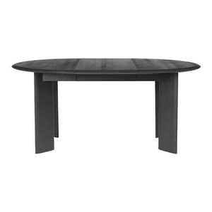 ferm LIVING Bevel Uitschuifbare Eettafel 117/167 x 117 cm - Zwart Eikenhout