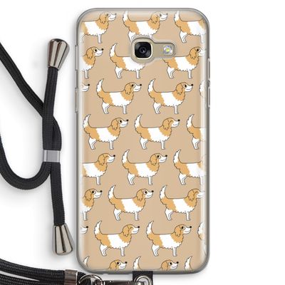 Doggy: Samsung Galaxy A5 (2017) Transparant Hoesje met koord