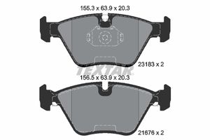 Remblokkenset, schijfrem TEXTAR, u.a. für Rover, BMW, Wiesmann, MG